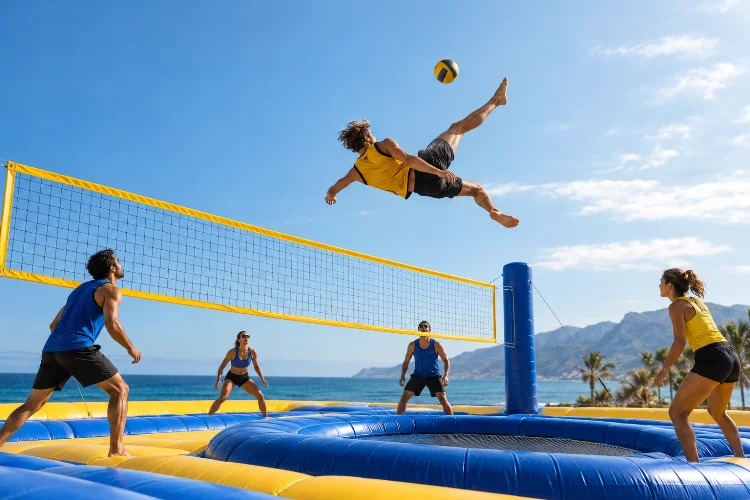 Exploring Bossaball as a Fusion of Volleyball and Acrobatic Skills